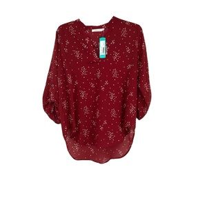 Lush top Warren Split Neck Blouse Stitch Fix